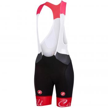 Castelli Culote Corto con Tirantes Ciclismo Mujer 2018 Free Aero Rojo