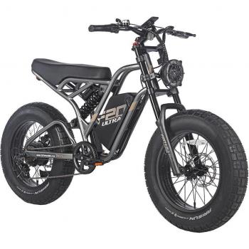Bicicleta eléctrica FAFREES F20 ULTRA, motor de 750 W, batería de 48 V y 25 Ah, neumáticos gruesos de 20 x 5 pulgadas, velocidad máxima de 25 km/h, autonomía