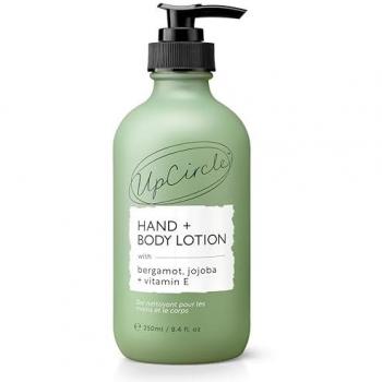 UpCircle Hand + Body Lotion with Bergamot Water 250ml - Nourishing and repairing formula enriched with Glycerin, Jojoba, and Vitamin E - Natural, Vegan, and Cruelty Free