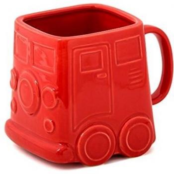 Balvi - Van mug con Forma de Furgoneta. Taza de cerámica con Forma de Furgoneta. Color: Rojo.