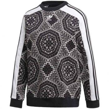 adidas DX1156 Sudadera, Mujer, Negro/Blanco, 40