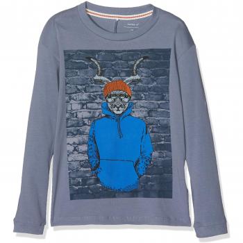 NAME IT 13160080, Camisa Manga Larga para Niños, Azul