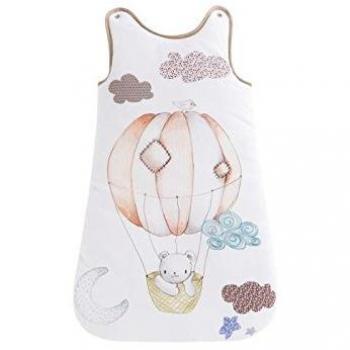 Saco de Dormir para Bebé Diseño Oso con Globo en Color Beige 100% Algodón - Naf Naf Puericultura