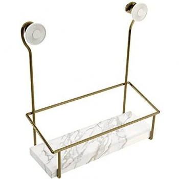 EQUILIBRIUM JABONERA DE DUCHA BLANCO MATE-BRONCE
