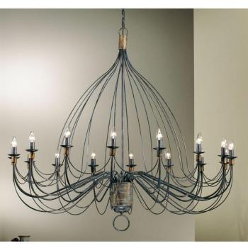 Lámpara de Araña FILO 16 luces, 140 cm