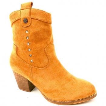 Botín Cowboy XTI Tacon 4 cm Marrón para Mujer