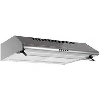 Campana Extractora Glem GHC625IX 60cm Acero Inoxidable 250 m³/h 3 Velocidades Filtros Metálicos y de Carbón Iluminación LED