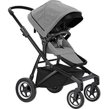 Cochecito Thule Sleek 2 en 1 Melange Gris sobre Negro