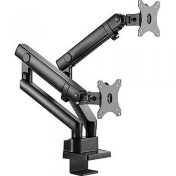 ICY BOX IB-MS314-T Dual Monitor Wall Mount for 2 Screens up to 32 inches, Black