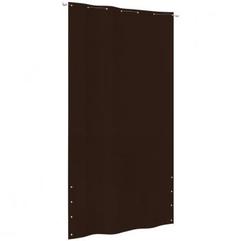 Toldo pantalla para balcón tela oxford marrón 140x240 cm
