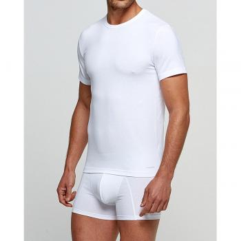 Impetus - Camiseta interior de hombre en blanco de manga corta
