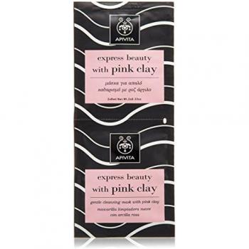 Apivita express beauty cleansing mask with pink clay 2x8ml