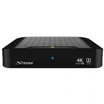 STRONG SRT 2022 UHD Android Box, Smart TV Box Android 7.1, Quad Core, 4K Ultra HD, 2.4GHz WiFi, Ethernet, Bluetooth, mando a distancia con teclado/función Air Mouse