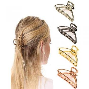 Paquete de 4 pinzas para el cabello Pinzas metálicas antideslizantes Accesorios para el cabello de moda para mujeres niñas