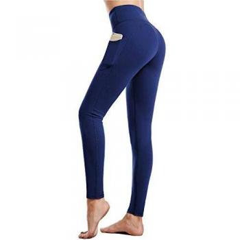 CAMBIVO Leggins Mujer, Mayas Deportivas Mujer, Cintura Alta Leggins Deportivos, Mallas de Deporte Mujer con Bolsillos, Leggings para Yoga, Running, Fitness, Estiramiento, Pilates