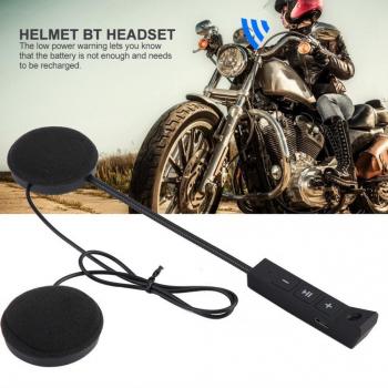 Auriculares BT para casco de motocicleta, altavoces manos libres, intercomunicador, 1 par
