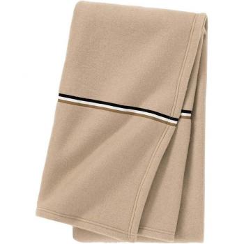 Manta acogedora BLINEA Hugo Boss, cuadros escoceses, forro polar, detalle de rayas
