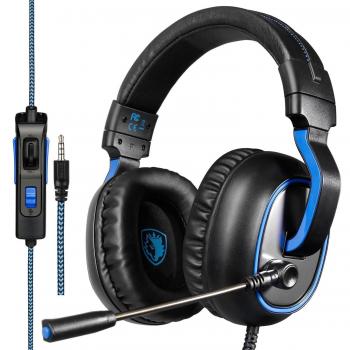 Xbox One PS4 Gaming Headsets, Sades R4 Auriculares Gaming Auriculares cerrados Con Micrófono Control de volumen Estéreo
