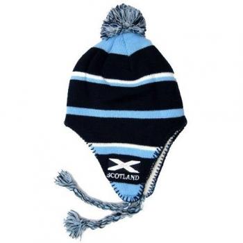 Gorro Peruano a Rayas para Niños con Borlas - Talla Única