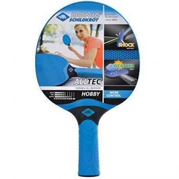 Raqueta de Tenis de Mesa Donic Alltec Hobby, resistente al clima, color azul