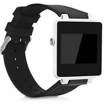 kwmobile Pulsera Compatible con Garmin Vivoactive - Correa para Reloj Inteligente Silicona TPU Negro