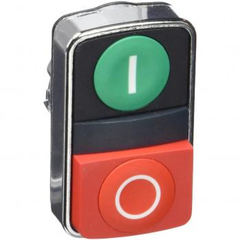 Schneider Electric ZB4BL7341 Cabeza de Pulsador de dos Accionad, Ø 22, E, S, IP66, IP69 K