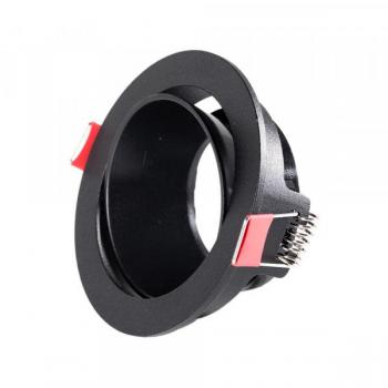 Downlight Circular GU10 Sin Portalámparas/Bombilla - Negro