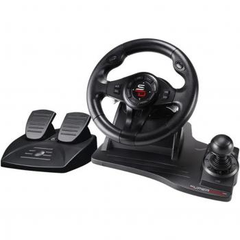 Superdrive Racing Wheel GS 550 Next Gen con Pedales y Compatibilidad para PC, PlayStation 4, Xbox One y Xbox Series