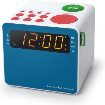 Reloj Despertador Digital Muse M-187MC para Niños con Radio FM, Alarma Doble y Pantalla LED Multicolor