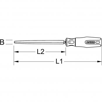 Rascador Triangular KS Tools 200mm 150.3258