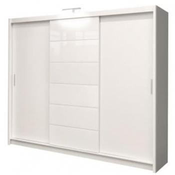 Armario Honolulu 132 con Puertas Correderas y LED, 250 x 215 x 61 cm