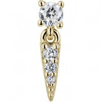Ear Candy - Piercing Maya de Plata Bañado en Oro Amarillo 18k