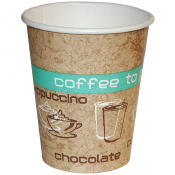 Vasos de cartón para bebidas calientes con inscripción Coffee To Go, 200 ml, 50 unidades