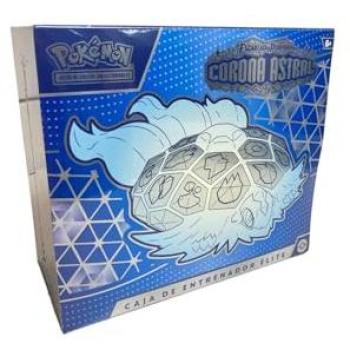 Pokémon TCG Escarlata y Púrpura Corona Astral Caja de Entrenador Élite Bandai PC50553, Juego de cartas coleccionables, incluye 10 paquetes de expansión, 1 carta promocional, 65