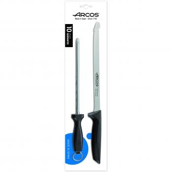 Arcos Serie Niza, Set Jamonero 2 pzas. Jamonero + Chaira, 2 UDS