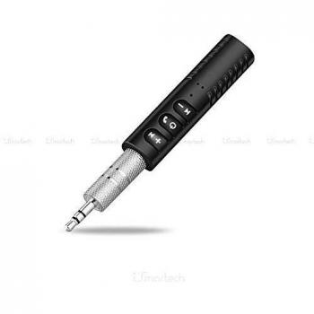 1neiSmartech Receptor Inalámbrico Bluetooth Adaptador Audio Inalámbrico Con Salida Aux De 3,5 Mm Micrófono Incorporado Manos Libres Kit Para Uso En Coche En Casa Sistema Estéreo Escucha Música