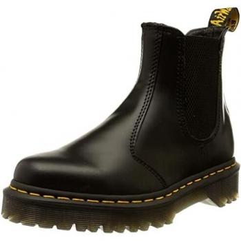 Dr. Martens 2976 Bex Black Smooth Leather Chelsea Boots for Women, Size 6 US (36 EU)