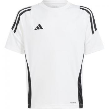 Camiseta de fútbol adidas tiro24 infantil blanco