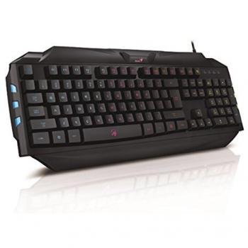 Teclado Gamer Genius Scorpion K5 - Fijo - Retroiluminación 7 colores - USB QWERTY - Compatible con Windows