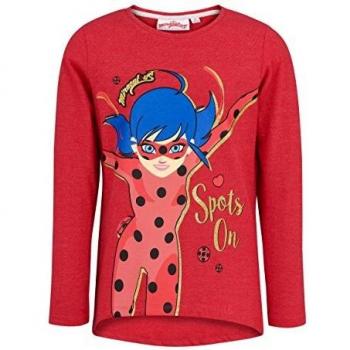 Miraculous 2374 Camiseta, Rojo Rouge, 6 años para Niñas