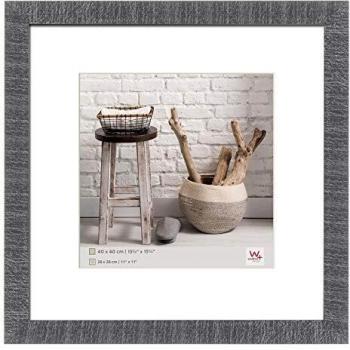 Marco de Fotos Home 40x40 cm Gris de Madera