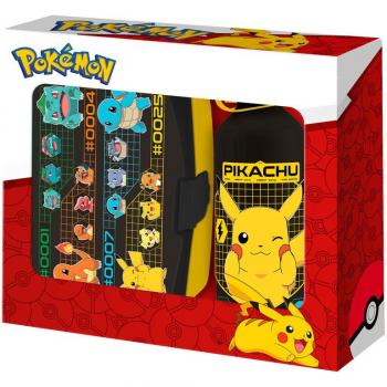 Sandwichera + Cantimplora Aluminio Pokemon 500ml - Kids Licensing