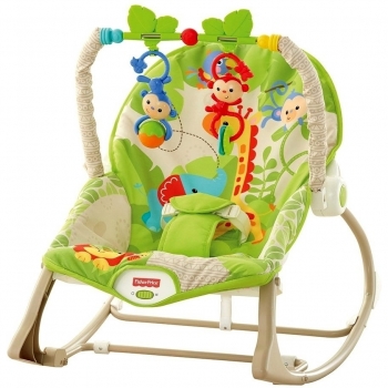 Fisher-Price Silla para Bebé Evolutiva con Diseño de Monitos Divertidos
