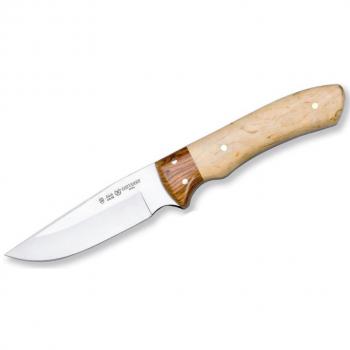 Cuchillo Cheyenne 1198 Miguel Nieto 21 Cms | Acero 10 Cms | Mango Madera Natural | Funda Piel Marrón