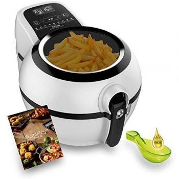 Tefal Actifry Genius Snaking FZ761015 - Freidora sin aceite, de aire 1.2 kg, con 9 programas automáticos y accesorio para snacks, panel táctil intuitivo e incluye recetario, apto lavavajillas, Negro