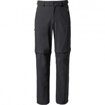 Pantalones Convertibles Vaude Farley Stretch T-Zip III para Hombre - Trekking, Color Negro, Talla 50