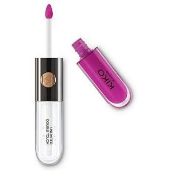 KIKO Milano Unlimited Double Touch 118 | Barra de labios líquida en 2 pasos, acabado luminoso. Hasta 12 horas de duración. Base de color no-transfer