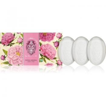 La Florentina Arboreal Peony Hand Soap Set - 3 Solid Bar Soaps (150g each)