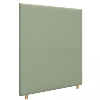 Cabecero de Lino Natural Liso hasta el Suelo 105x120cm con 8cm de Grosor para Cama Dormitorio Moderno (Verde)