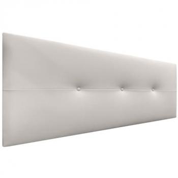 Cabecero Tapizado de Polipiel AQUALINE Pro Blanco Hueso 135cm para Camas 120/135/140 con Botones